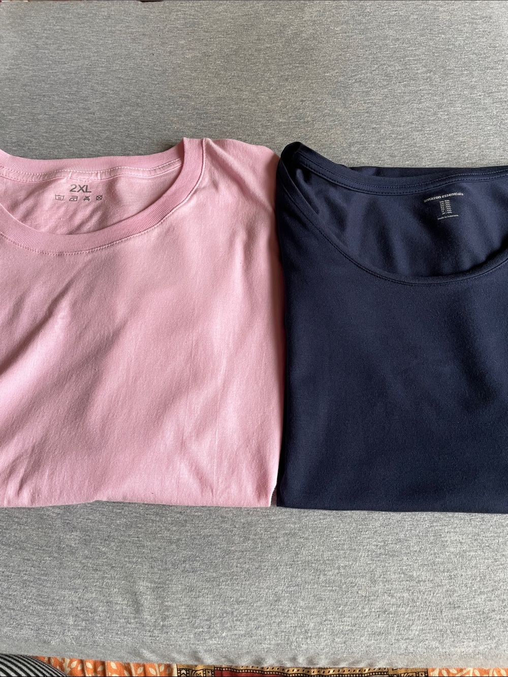 Everyday Short-Sleeve Tees in Pink and Navy - Unbranded